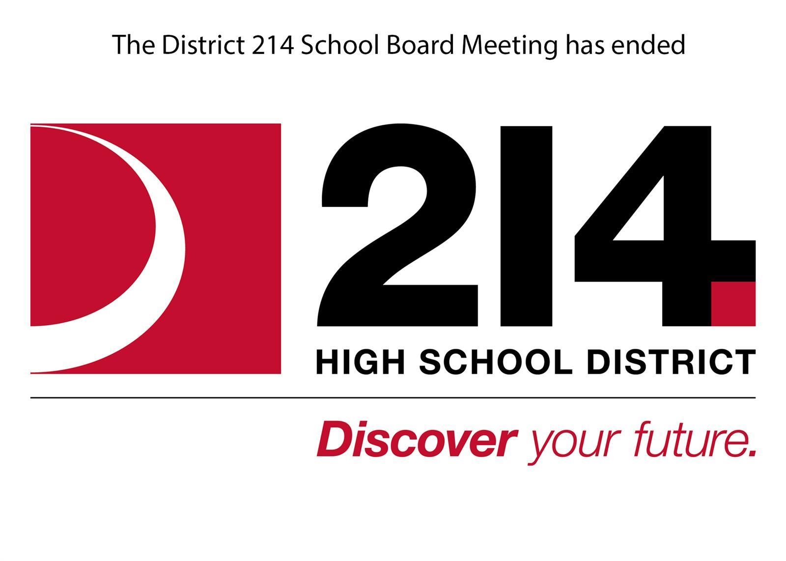 D214 logo and message that the meeting has ended